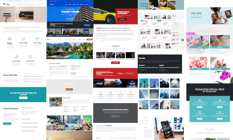 เว็บไซต์สำเร็จรูป พร้อม Business Themes  - Theme ต่างๆ มากมายสำหรับธุรกิจ