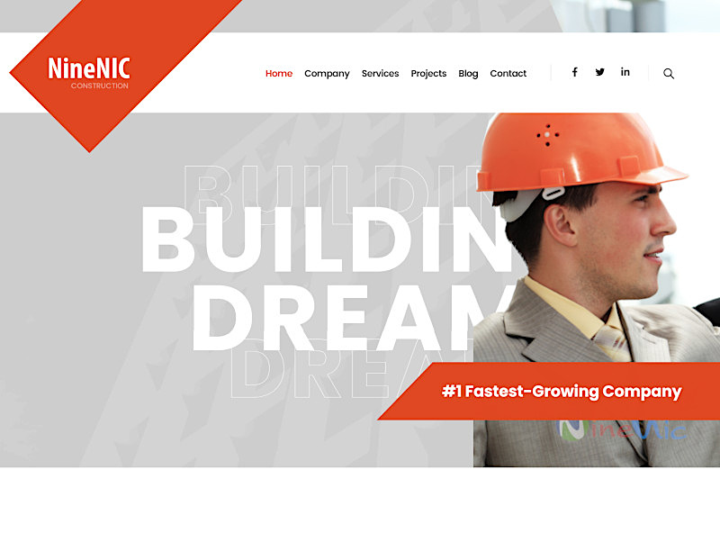 Demo Construction Theme - Business Wordpress Theme สำหรับเว็บไซต์งานก่อสร้าง โดยเว็บไซต์สำเร็จรูป Websitethailand